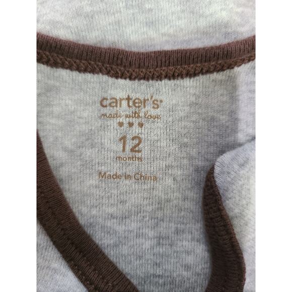 Carter's 12 months boys gray one piece - Picture 4 of 6